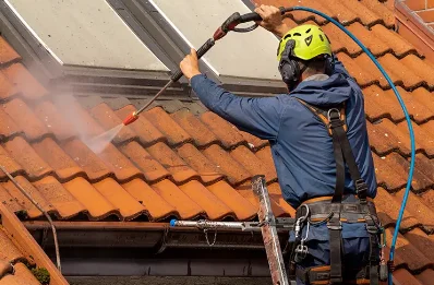 Démoussage et hydrofuge de toiture à Lublé